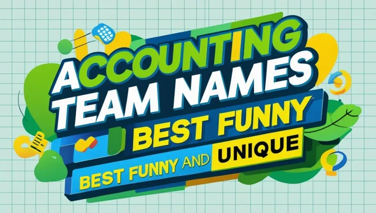 Accounting Team Names - Best Funny and Unique