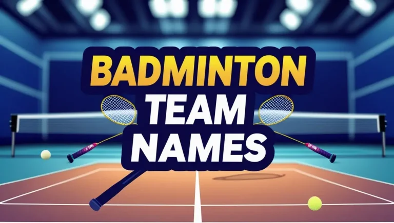 Badminton Team Names - Smash the Competition