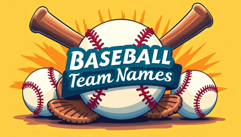 Baseball Team Names Funny, Clever and Catchy