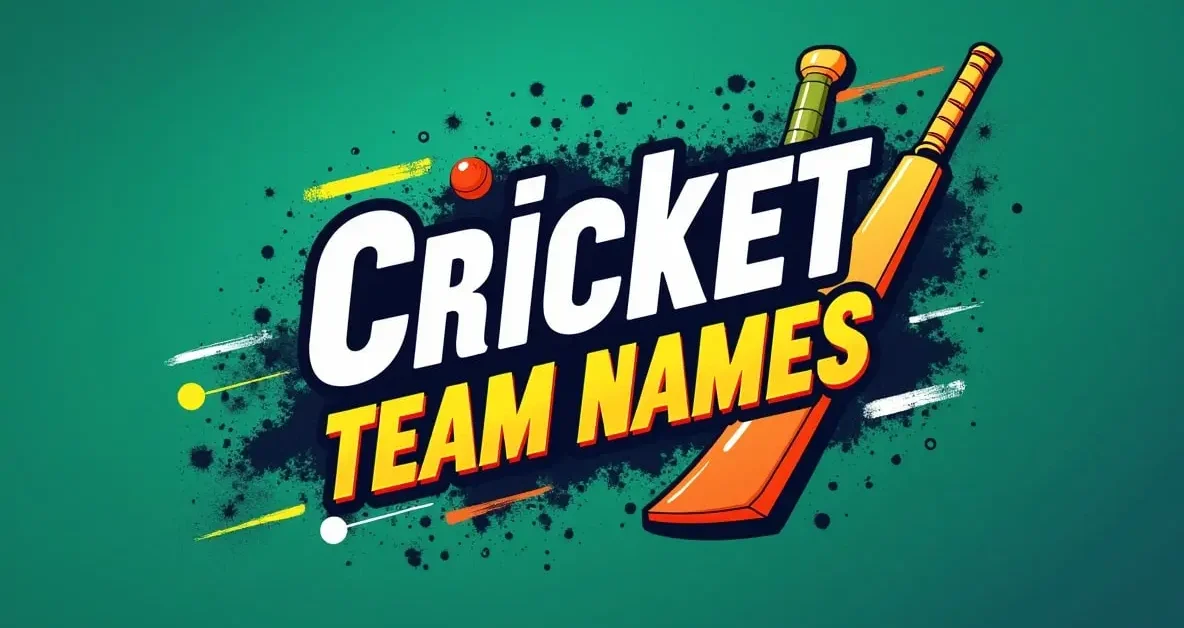 Cricket Team Names - International Regional and Unique