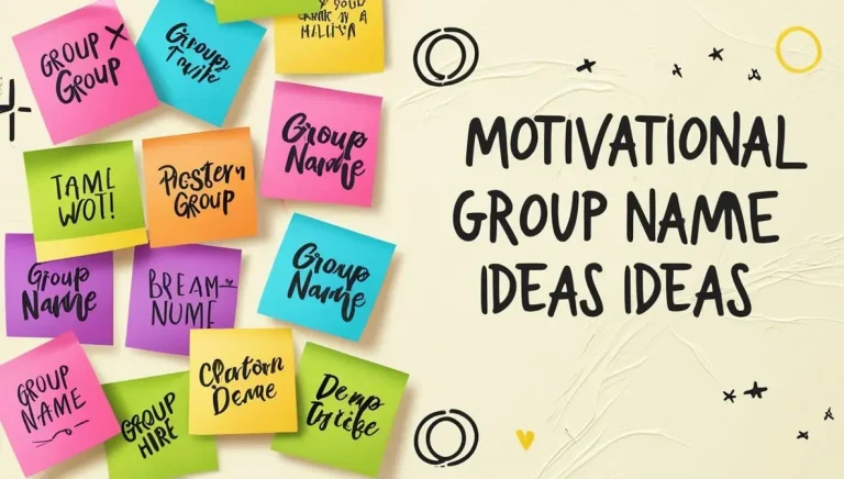 Motivational Group Names For Inspiring Connections