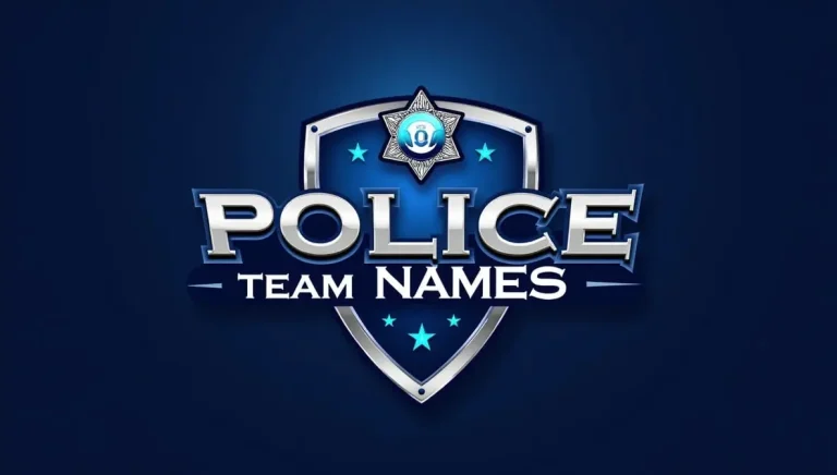 Police Team Names For Sports and Professional Work