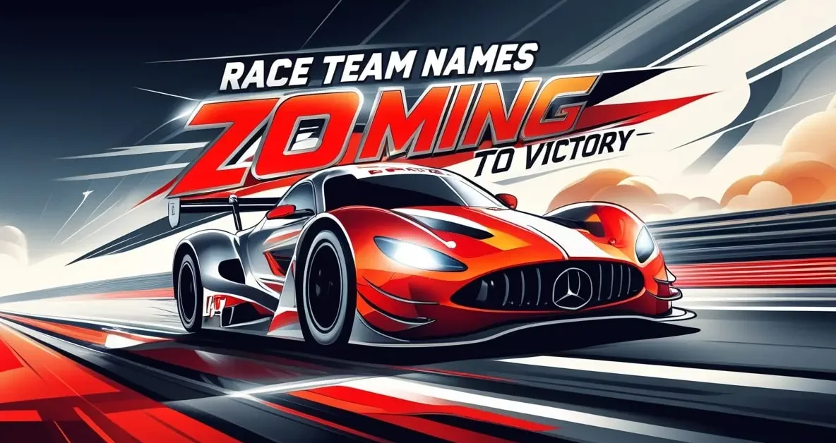 Race Team Names - Zooming to Victory