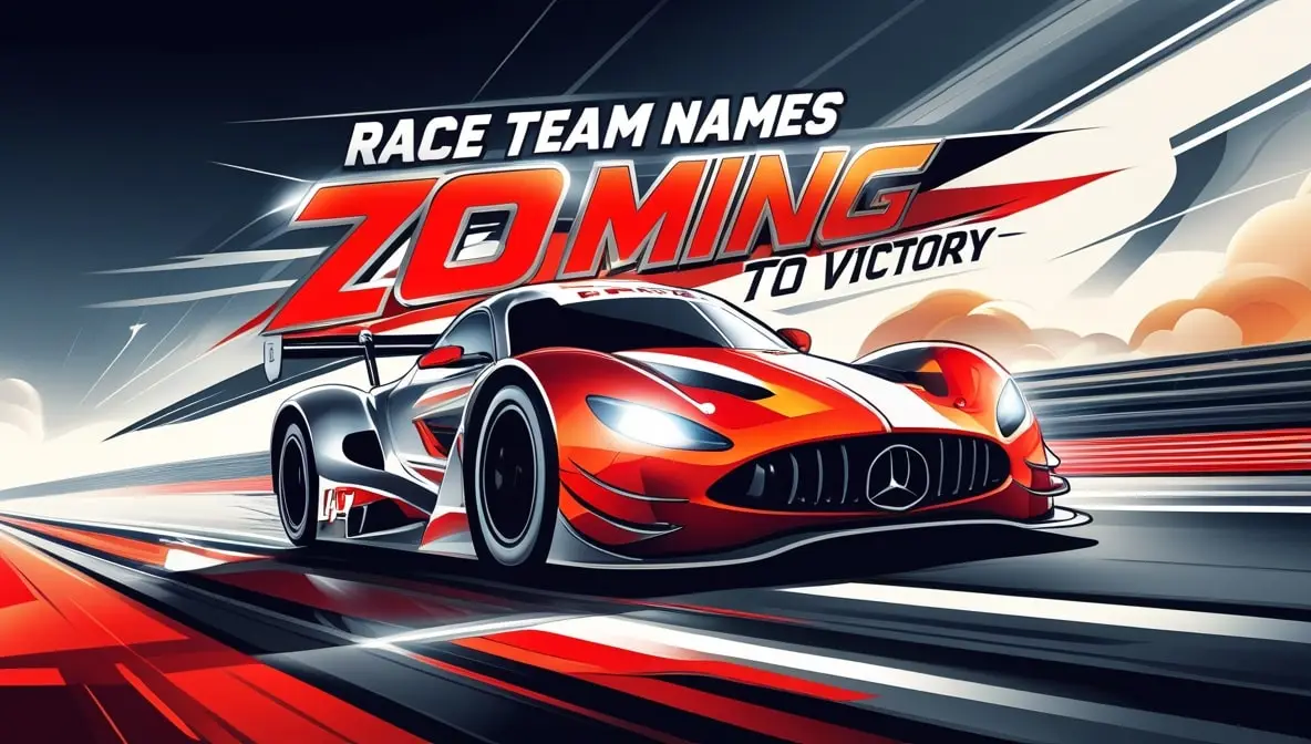 Race Team Names - Zooming to Victory