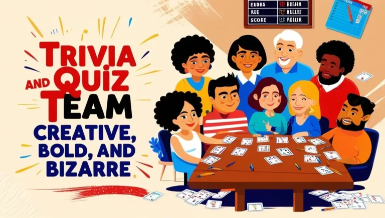 Trivia and Quiz Team Names Creative, Bold, and Bizarre