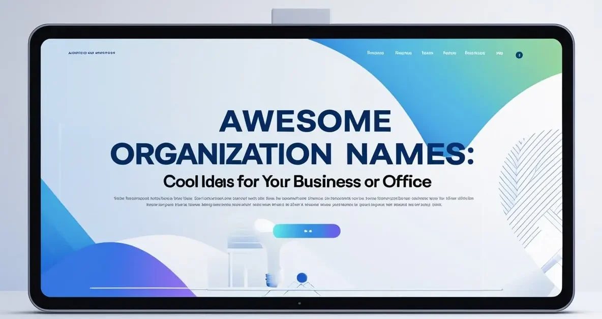 Organization Names Catchy & Cool Ideas for Your Business or Office