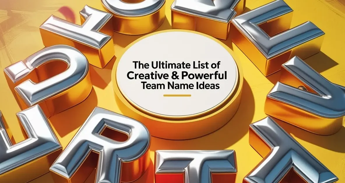 Team Names Starting from A-Z Creative & Powerful Team Name Ideas