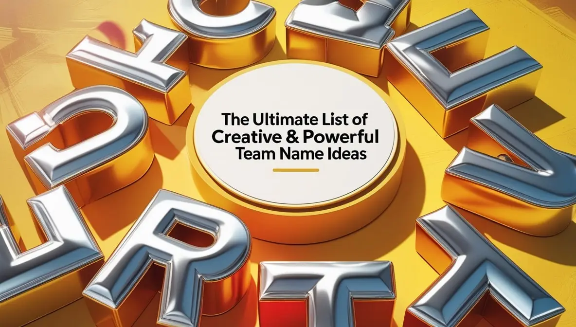 Team Names Starting from A-Z Creative & Powerful Team Name Ideas