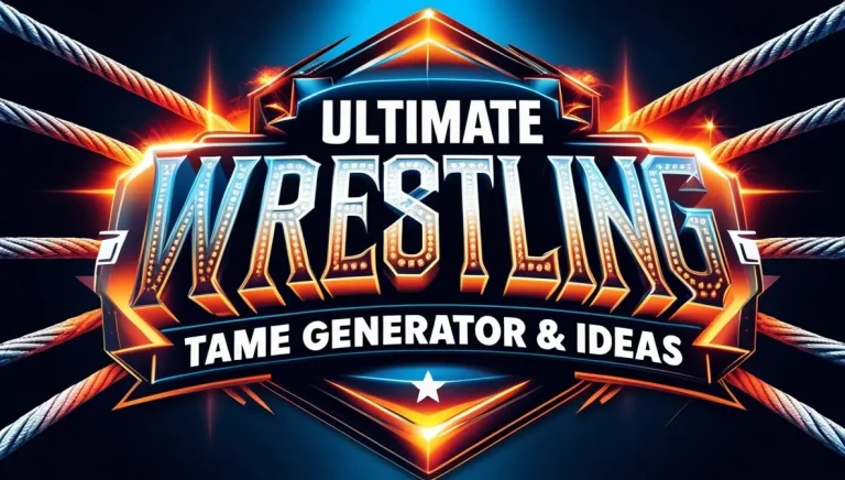 Ultimate Wrestling Tag Team Name Generator & Ideas