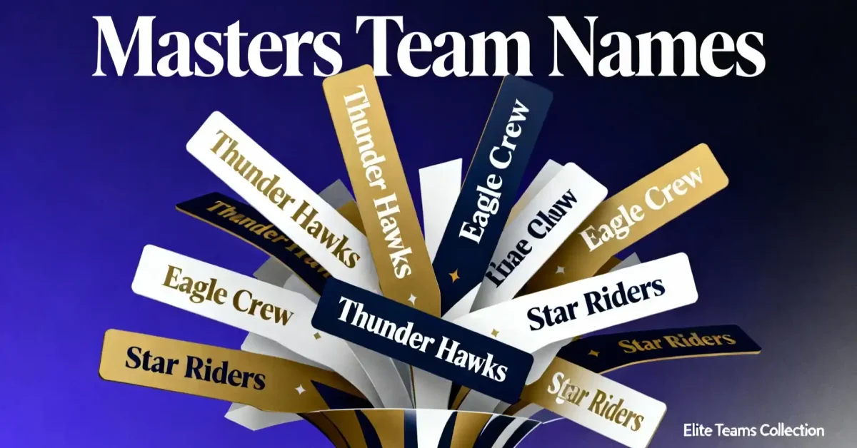 Masters Team Names
